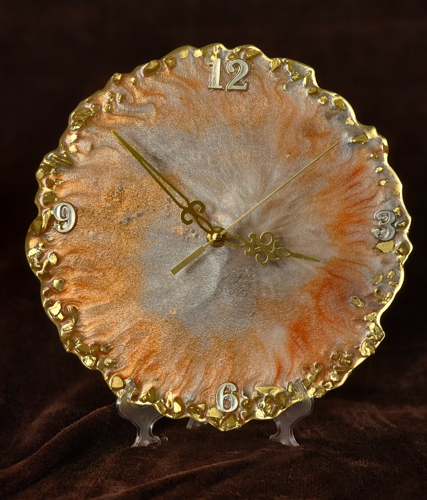 White copper Clock