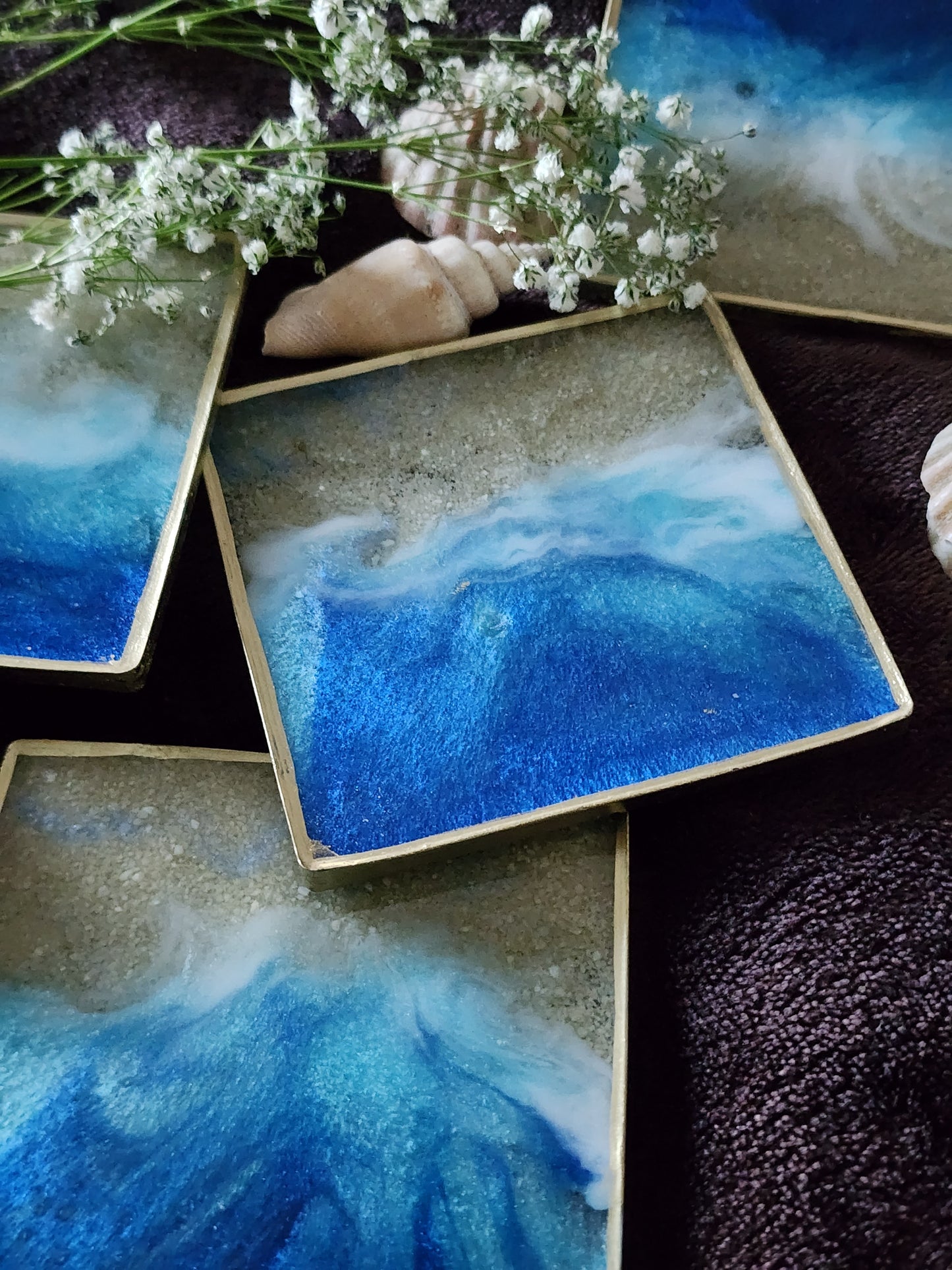 Beach Resin Coasters