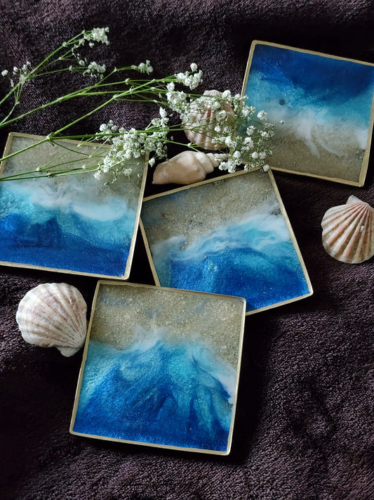 Beach Resin Coasters