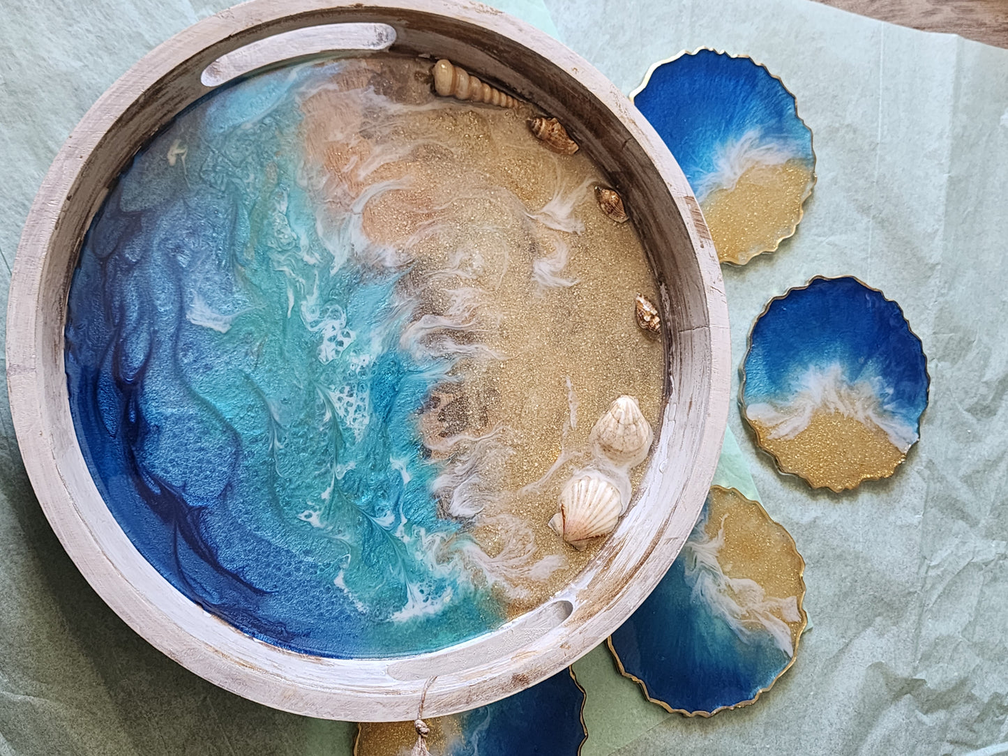 Beach Resin Coasters